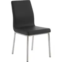 Lomadox CLP Essstoel Colmar, roestvrijstalen frame, zwart