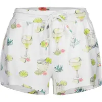 Pj Salvage Korte pyjama 'Limes & Sunshine' smaragd / lichtgroen / offwhite