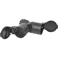 Proplus Schuko duo-splitter 16A zwart