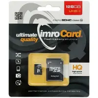 IMRO - Micro SD Kaart 128 GB - Geheugenkaart Met Adapter - Class 10 UHS-I