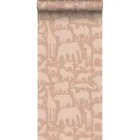 ESTAhome behang dieren terracotta - 53 cm x 10.05 m - 139356