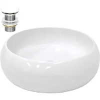 LuxeBath Wastafel 350x350x120 mm keramisch wit