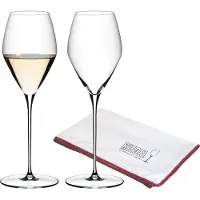 Riedel Sauvignon Blanc Gläser + Poliertuch Veloce 347 ml Set van 2
