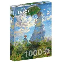 Enjoy Claude Monet - Frau mit Sonnenschirm Puzzel (1000 stukjes)
