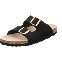 Natural Sense leren muiltje muiltjes dames 1156604 zwart