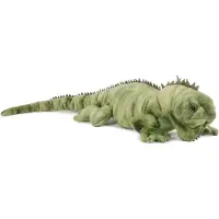 Semo pluche - grote leguaan knuffel - groen - 64 cm - reptielen