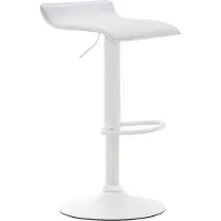 CLP Dyn V2 Barkruk - Kunstleer wit/wit