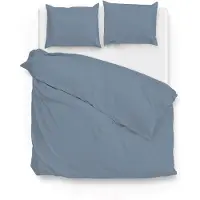 Zo! Home Dekbedovertrek Satinado Riviera Blue Satijn-200 x 200 / 220 cm | 2-Persoons