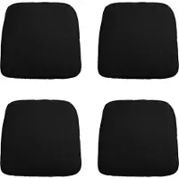 Madison zitkussen wicker panama black ca. 48x48 cm set van 4