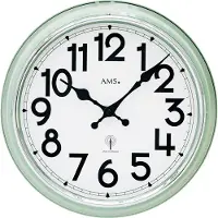AMS Zendergestuurde wandklok F5510