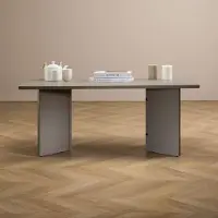Idimex MESA massief houten salontafel 110 x 45 x 60 cm wit - minimalistische houten sofatafel, woonkamertafel met schuine poten - belangrijkste afbeelding