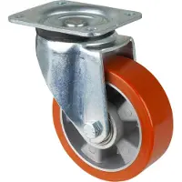 BS Rollen Zwenkwiel voor zware lasten | wiel-d. 150 mm draagvermogen 550 kg | gegoten polyurethaan | 135 mm 110 mm | 1 stuk - L600.B90.150 L600.B90.150
