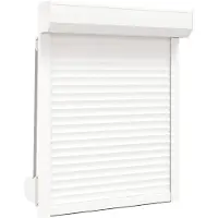 vidaXL Rolluik Wit 80 x 100 cm Aluminium en polyurethaan
