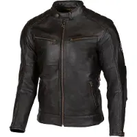 Merlin Chase II D3O Zwart Leren Motorjas Maat 38