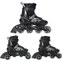 Raven Profession 3-in-1 Inline Skates/Rolschaatsen Zwart Maat 38-42