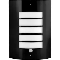 MasterLed Zwarte Buitenlamp Lugo Met Sensor