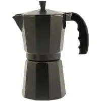 Orbegozo KFN 610, Moka-kan, zwart, aluminium, voor 6 kopjes