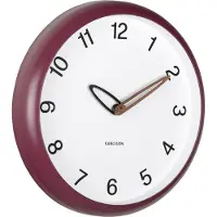 Karlsson wandklok bella dark mauve