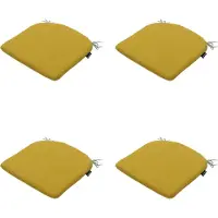 Madison zitkussen panama yellow 46x48cm 4 stuks