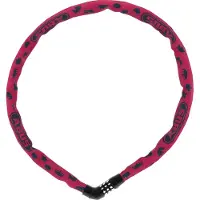 ABUS Fietsslot Kettingslot - Steel-O-Chain 4804C SYMBOLS - Security level 4 - roze - 75 cm - Geschikt voor elektrische fietsen en stadsfietsen