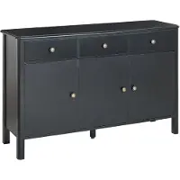 Beliani OLATE - Sideboard - Zwart - MDF