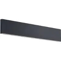 LINDBY LED-wandlamp Ignazia, dimbaar, zwart, Woon-/ Eetkamer, metaal, Modern, LED wandlamp