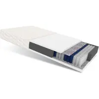 FDM TREVISO Matras 160x200 cm - Hoogte 17 cm H3 - Pocketvering Matrassen - Dubbelzijdig - 7 zones - Antiallergisch