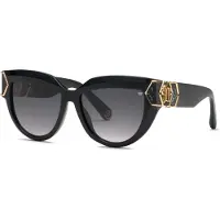Philipp Plein Zonnebril SPP176M 56/16/140 Glanzend Zwart Acetaat VROUW SPP176M