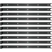 Alberts 862787 heng | in verschillende uitvoeringen | zwart | rol Ø14 mm | afmetingen 600 x 35 mm | Set van 10