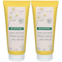 Klorane Kamille Blonde highlights Conditioner | Verlicht & verzacht | Blond haar 2x200 ml Conditioner
