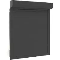 vidaXL Rolluik Antraciet 100 x 120 cm Aluminium en polyurethaan