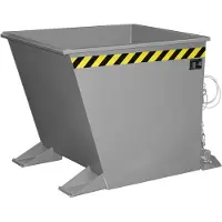 Bauer Kiepbak voor spanen SGU-RZ55, voor trolleytreinen, olie- en waterdicht, 550 l, RAL 7005