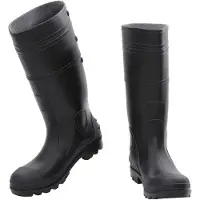 vidaXL Regenlaarzen maat 42 PVC zwart