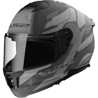 LS2 FF808 Stream II Shadow Mat Titanium Grijs Integraalhelm Maat S
