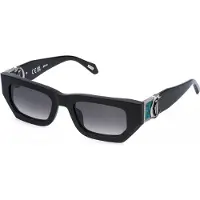 Just cavalli Zonnebril SJC170V 52/21/140 Glanzend Zwart Acetaat UNISEX SJC170V