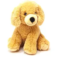 Nature Planet Pluche dieren knuffels Golden Retriever hond van 21 cm - Knuffel huisdieren