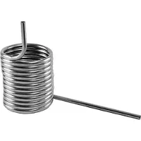 Ich-zapfe Bierspiraal - Bierkoeling van Edelstaal, d14 cm, gedraaid, linkervleugel