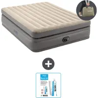 Intex Luchtbed - 2-Persoons - 152 x 203 x 51 cm - Grijs - Inclusief pomp - Reparatieset