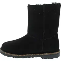 Birkenstock - Women's Uppsala Zip Suede Shearling - Winterschoenen 37 - Narrow, grijs/zwart