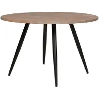 Woood Tablo Rond Tafelblad Incl. 2-Standen Poot Conisch - 74,4x120x120