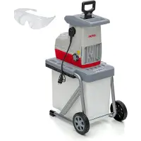 Ikra Elektrische takkenhakselaar | 3000 W | Geschikt voor takken tot 44 mm | Automatische takkeninvoer en terugvoer | Inclusief opvangbak van 60 liter, vulhulpstuk en veiligheidsbril