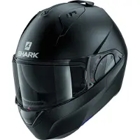 Shark Evo ES KMA Blank Mat Zwart Systeemhelm Maat XS