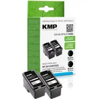 KMP Inktcartridge vervangt HP 339, C8767E Compatibel 2-pack Zwart H25D 1023,4021