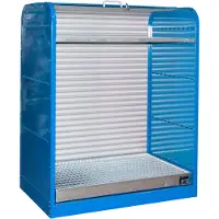 Bauer Rolkast voor gevaarlijke stoffen, Type RSG-2 blauw RAL5012