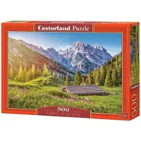 Castorland Summer in the Alps – Puzzel – 500 stukjes – Satijnen afwerking – Perfecte pasvorm – Europese kwaliteit