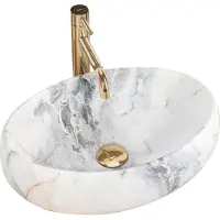 REA Linda Granit Mat Opzetwastafel Steen Imitatie 48,5x34 cm