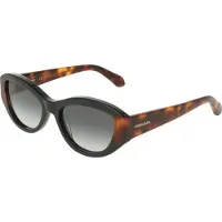 Ferragamo Zonnebril SF2104S 55/18/145 Zwart/ Schildpad Acetaat VROUW SF2104S