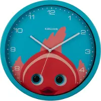 Karlsson wandklok peekaboo goldfish licht- Ø30,8cm
