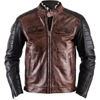 Helstons Cruiser Rag Jas Camel Zwart Maat S