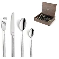 Amefa Jewel 24-delige Bestekset – 6 Personen – Zilver – In Luxe Houten Cassette-Hoogwaardig 18/10 chroomnikkelstaal